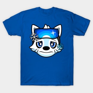 Sad Skier Alaskan Malamute Brook T-Shirt